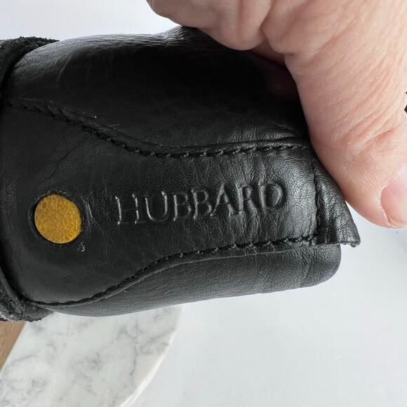 EUC Samuel Hubbard 'Free' Black Leather Shoe Oxford Lace-Up Plain Toe Vibram 10 - Picture 8 of 10